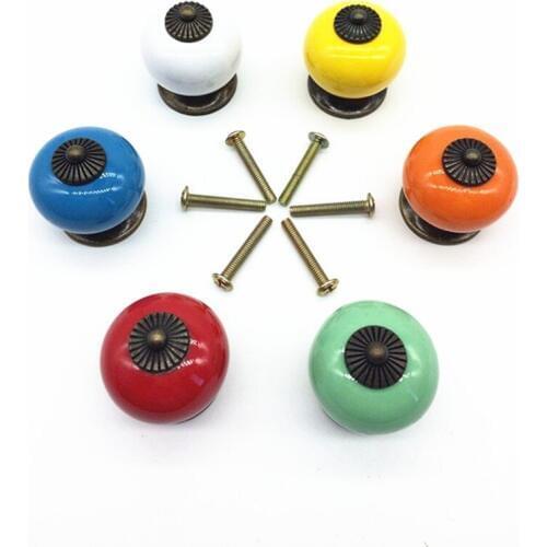UNILOCKS New design white ceramic knobs furniture handles knobs wardrobe and cupboard knobs drawer dresser knobs cabinet pulls
