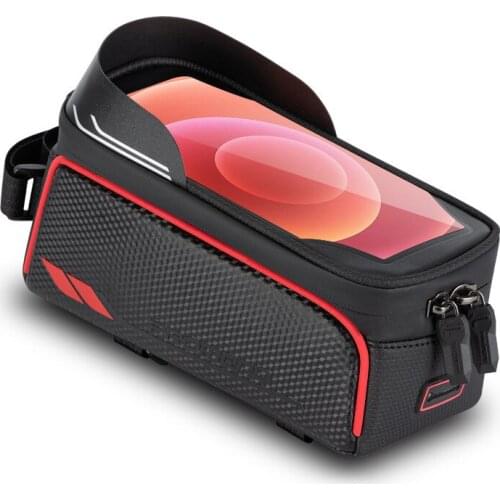 MTB Cycling Waterproof Bicycle Bag Phone Holder Touch Screen Top Tube Touchscreen Bag Cellphone Bag Bike Diy Accessories
