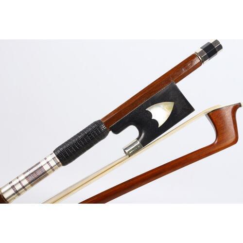 Yinfente Advanced Violin Bow 4/4 Brazilwood Bow Stick Greet Balance Natural HorseTail Ebony frog