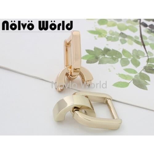 10-50 pieces Gold / light gold 1/2" Factory Price bridge Purses Handle Metal Hanger Hardware Bag Crafts Bag 21mm Connectors