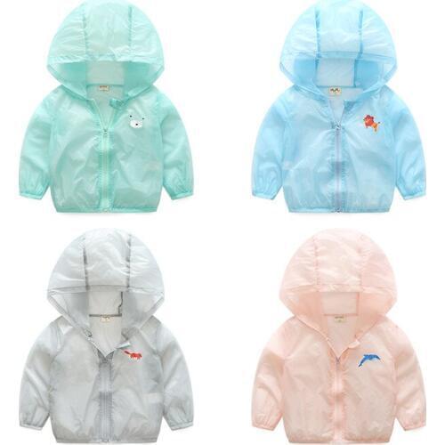 2020 summer style children Sunscreen clothes boy girls Comfortable Ultrathin rash guards Jacket coat tops baby Children clothing