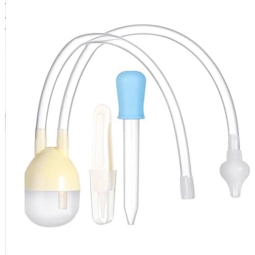 3pcs/Set Baby Nasal Aspirator Safety Newborn Vacuum Nasal Cleaner Snot Sucker Set Infants Ear Washing Accessories Baby Care Hot
