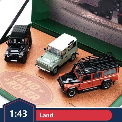 AR Land Rover Set 1:43 Realistic Land Rover Defender Celebration Series Three-Car Set Car Model Adult Toy