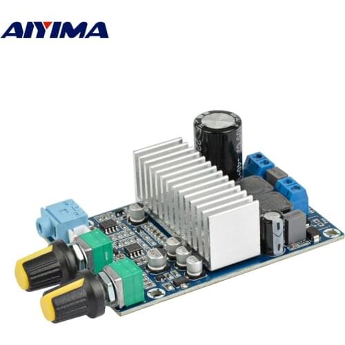 AIYIMA Amplifiers Audio Board 100W DC12-24V TPA3116 Subwoofer Amplifier Board Support Bass Output Updated