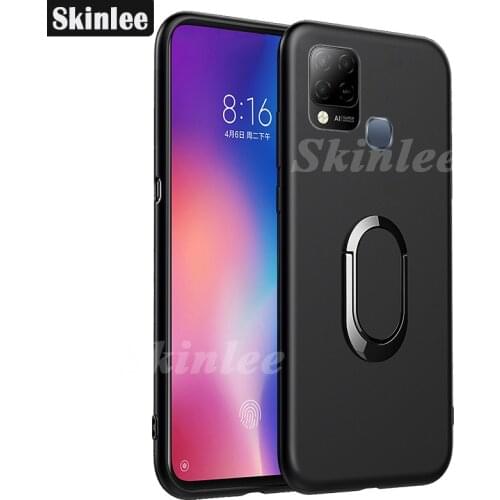 Skinlee Case For Infinix Hot 10S Ultra Thin Back Matte With Magnetic Attraction Ring Soft Cover For Infinix Hot 10 S Phone Case
