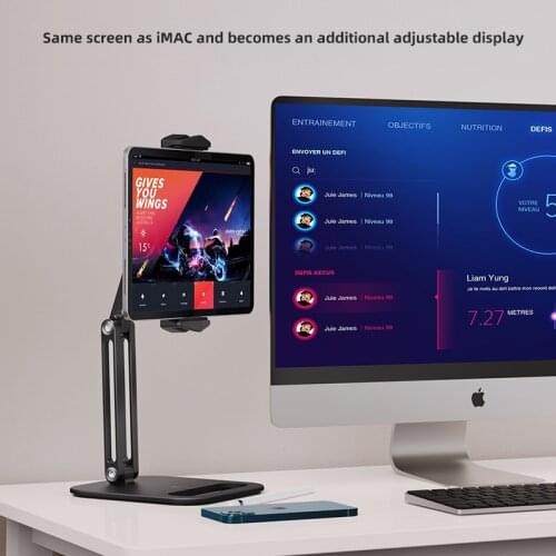 Universal Long Arm Tablet Stand Holder For iPad Samsung Xiaomi Huawei Lazy Metal Desk Mobile Phone Tablet Stands Clip Support
