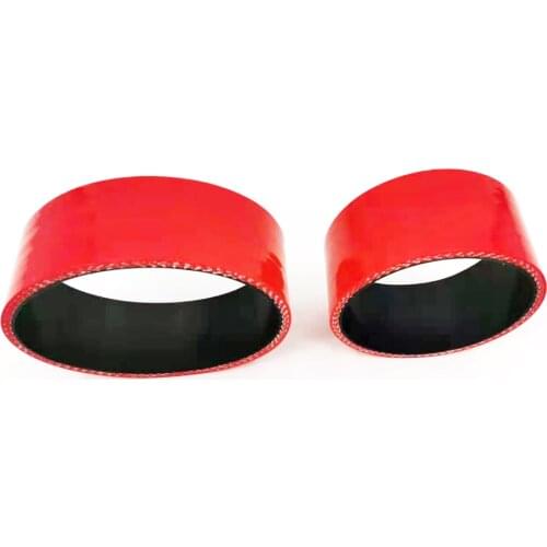 FOR MINI COOPER S R53 INTERCOOLER SILICONE HOSES SNOOT BOOTS TOP MOUNT RED