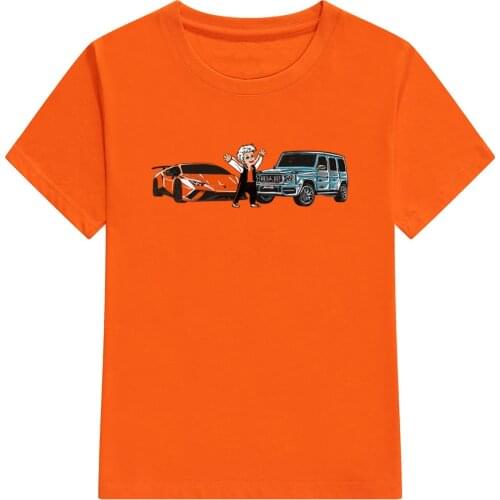 Childrens Merch A4 T Shirts Spring Summer Family Clothing Boys Gelik & Lamba Print Fashion T-shirt Girls Casual Tee Tops