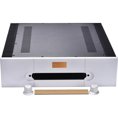 GAOWEN-A All Aluminum Amplifier Chassis Class A Power Amp Case DIY Audio Enclosure ( Size:430MM*120MM*313MM)