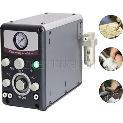 Head Pneumatic Engraving Machine Multifunction Double Mechanical Reel Bead Micro Inlay Jewelry Filter Tool Precision Equipment