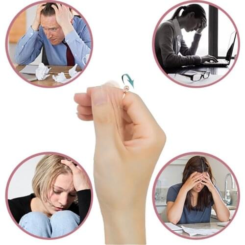 Gothic Bead Rings For Women Open Cuff Yarn Tractor Ring Adjusable Decompression Finger Rings Vintage Jewelry Bague