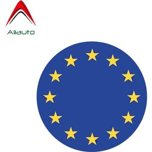 Aliauto Creative Car Sticker European Union Map Waterproof Sunscreen Anti-UV Reflective Decal Flag Automobile Styling,12cm*12cm