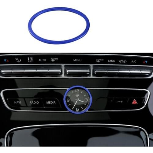 Center Console Clock Ring Cover Trim For Mercedes-Benz C Class W205 2015-2016 & E Class W213 2017