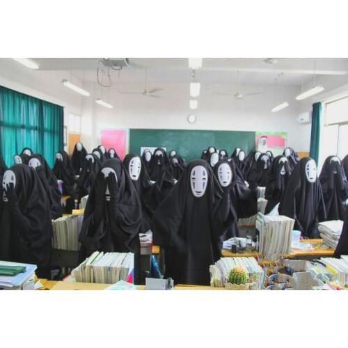 Spirited Away A Voyage of C No-Face faceless Kaonashi Cosplay mask Costume