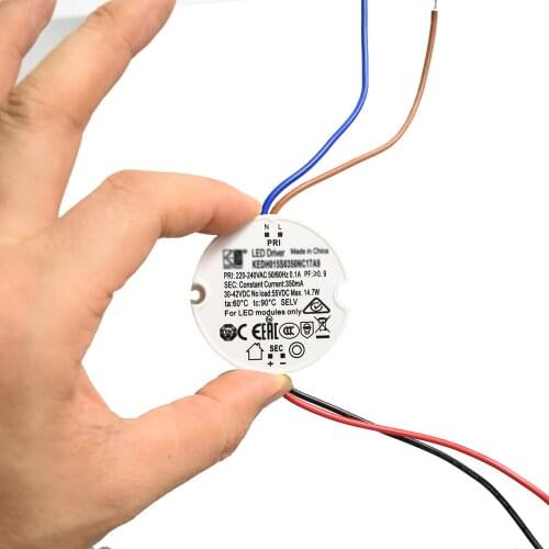 Dimmable Around Mini LED Transformer Trailing Edge Dimming Driver 6W Out 300mA 13-21V CE SAA ENEC for Ceiling Mounting Light