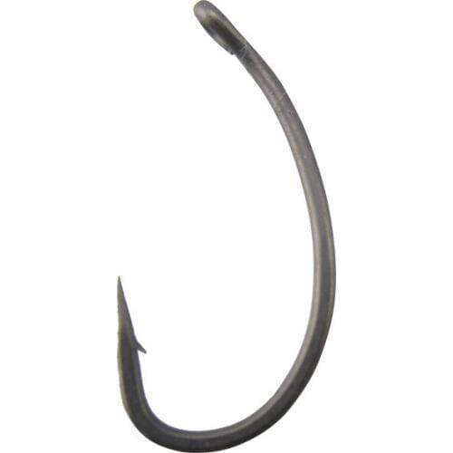 100 x High Quality Non Glared Coated Carp Hooks, Curve Shank T Style, Micro Barbed for Fishings/ Fishhooks