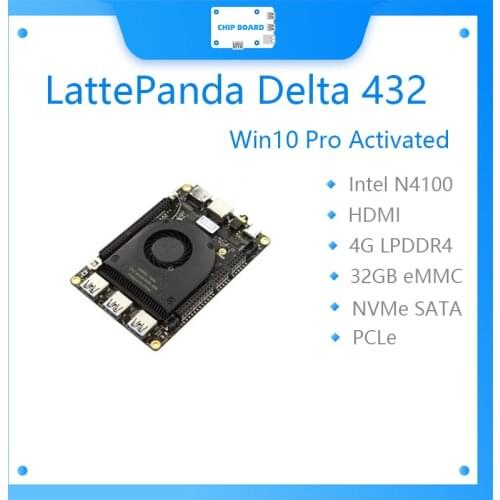 LattePanda Delta 432 Win10 Pro Activated Tiny Ultimate Windows / Linux Device 4GB/32GB