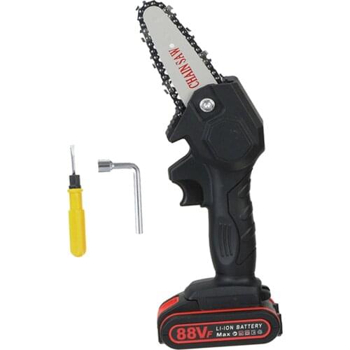 Mini Chainsaw 6-Inch Cordless Electric Protable Chainsaw Electric Chainsaw for Garden Cutting, One-hand Saw