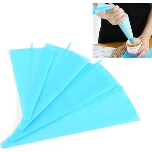 Reusable Silicone Pastry Bag Piping Cake Decorating Tools DIY Cupcake New Pastry Bags Kitchen Cakes Pastry Supplies