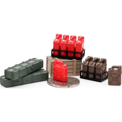 Orlando Hunter Model Car 1:35 24 Garage Scene Simulation Mood Pieces Oil Barrel Wooden Box Toolbox