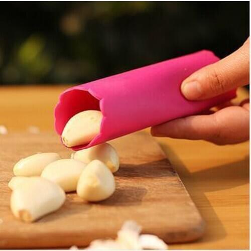 New Useful Practical Home Kitchen Tool Magic Silicone Garlic Peeler Peel Easy