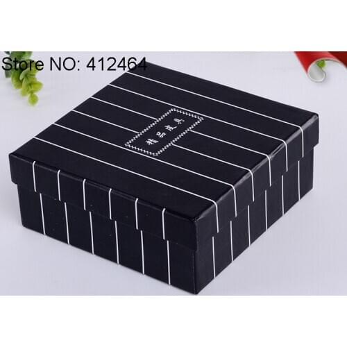 Gift Items Jewelry Balck Custom Logo Paper Packaging Box,Matte Lamination Black Cardboard Gift Box ---PX10492