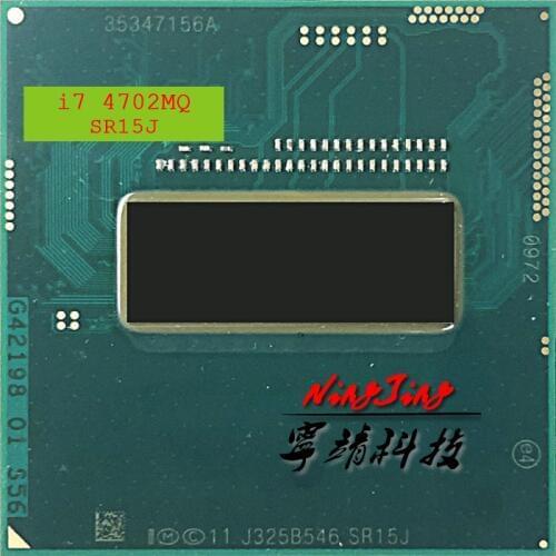 Intel Core i7-4702MQ i7 4702MQ SR15J 2.2 GHz Quad-Core Eight-Thread CPU Processor 6M 37W Socket G3 / rPGA946B