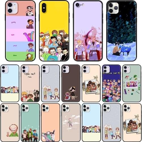 Dream Smp Luxury Phone Case Cover for iPhone 11 12 Pro MAX 7 8 XR XS MAX X 6 6S Plus Silicone Soft TPU Coque Shell