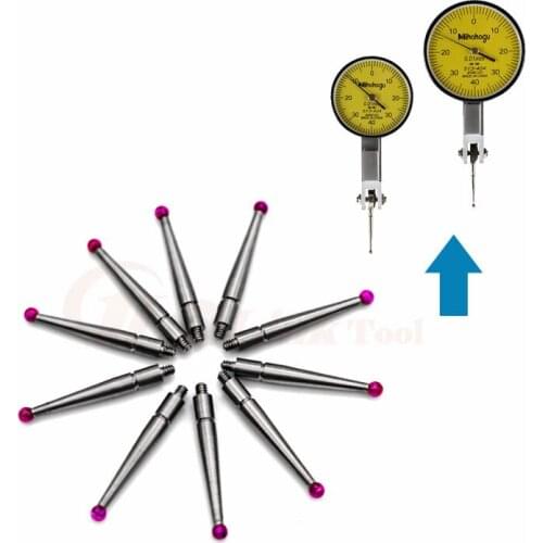 M2 Thread Ruby 3D Three Dimensional Gauge Meter Coordinate Measuring Machine CMM Tip Lever Tip Probe Dial Test Indicator Probe