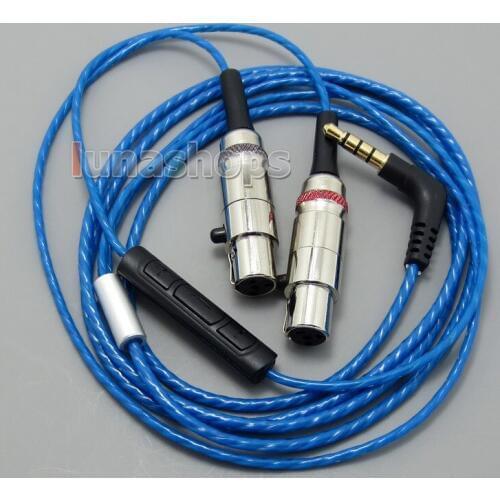 With Mic Remote Volume Cable For Audeze LCD-3 LCD-2 LCD-X LCD-XC LCD-4z LCD-MX4 LCD-GX Headphone LN004993
