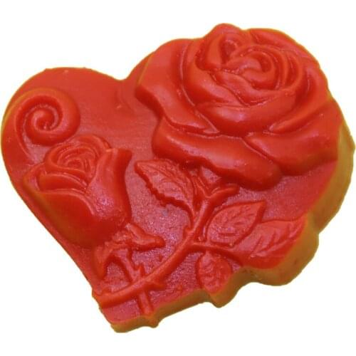 3D Heart Rose Silicone Soap Mold Cake Decorating Heart Mould Tools Form Love Fondant Handmade Mold Cupcake Baking Soap Tools