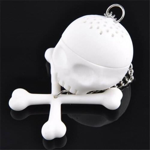 Silicone T-Bones Tea Bones Skull Tea Infuser Loose Leaf Leaves Tea Strainer Infuser