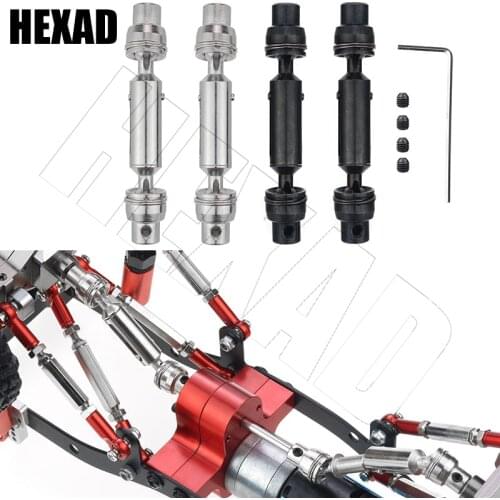 2PCS Upgrade Metal Drive Shaft Universal Joint For WPL MN JJRC Henglong RC Car Ural Truck Cardan Gimbal Couplings Spare Parts