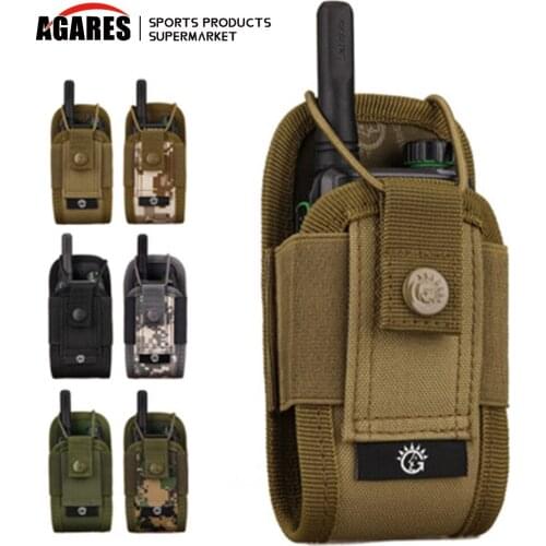 Military Airsoft Tactical Molle Radio Pouch Walkie Talkie Wasit Bag Hunting Mag Packs -8