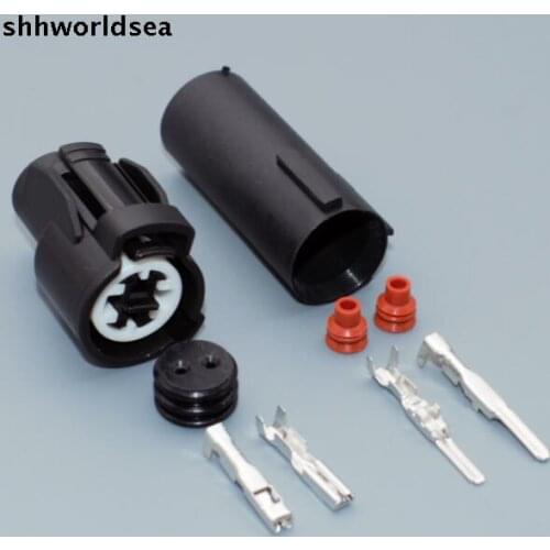 Worldgolden 2.0mm 2pin 2way male female Intake Air Temperature Plug Pigtail Sensor Integra For Honda Civic 6189-015