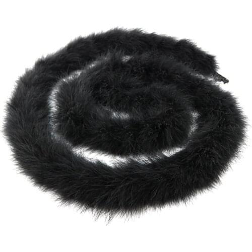 1pc per 200CM Decorative Feather Strip SBeauty Multicolor Solid Boa StripS Fluffy Craft Costume Dress Up Wedding Party Decor