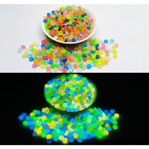 50pcs Mixed Color Luminous Round Beads with Holes Glow In The Dark Bead Ball Jewelry Bracelets Accessories 6/8/10mm