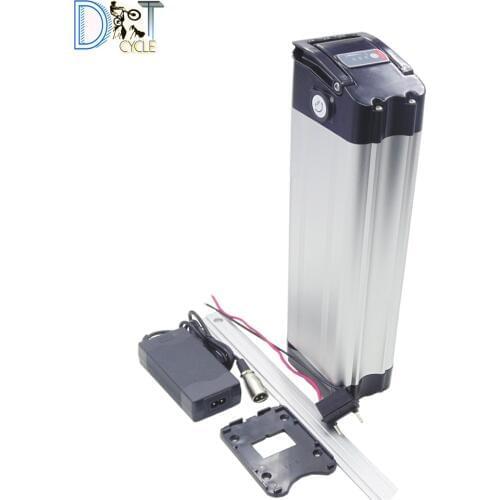 250W 500W 36V 10Ah 36V 15Ah 36V 20Ah silver fish battery Li-ion rechargeable battery pack for city ebike lady ebike with charger