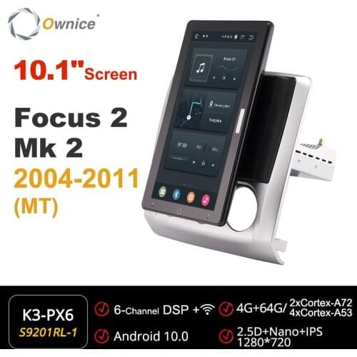 Ownice Auto Rotatable 1920*1080 13.3" Android Car Multimedia for Ford Focus 2 Mk 2 2004 - 2011 Car Auto Radio Audio Video