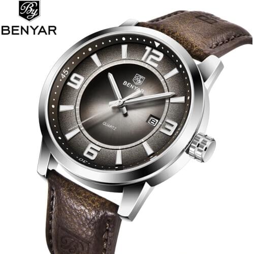 BENYAR Mens Watches Top Brand Luxury Men Watch Waterproof Quartz Watch Men Business Watch Men Military Watch relogio masculino