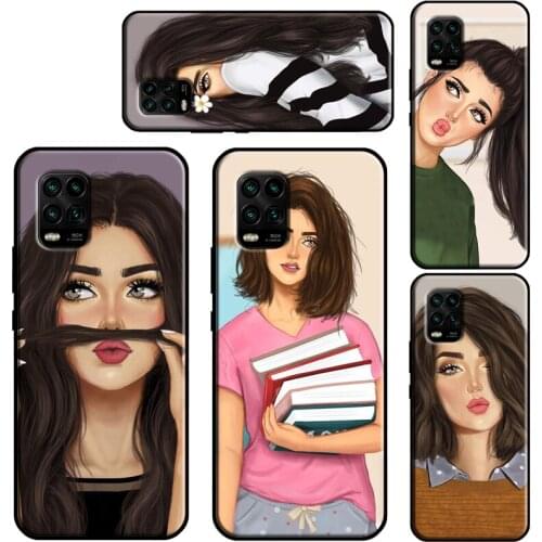 Brunette Blonde Girl Cute Phone Case For Xiaomi Mi 10T Pro 9 10 11 Lite Ultra A3 POCO F3 F1 F2 M3 Pro X3 Soft Cover