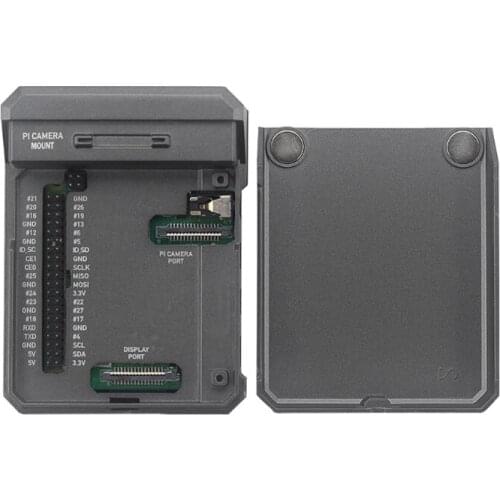 For Raspberry Pi 4 Black Box Metal Shell Aluminum Alloy Case Passive Cooling Enclosure Case for Raspberry Pi 4 Model B