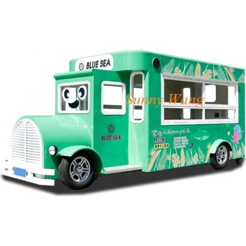 Electric Mobile Food Vending Van Coffee Vending Panini Chinese Food Van Vintage Food Truck