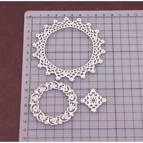 Lace Circle Frame Metal Cutting Dies DIY Etched Dies Craft Paper Card Making Scrapbooking Embossing New 2020 Stencils