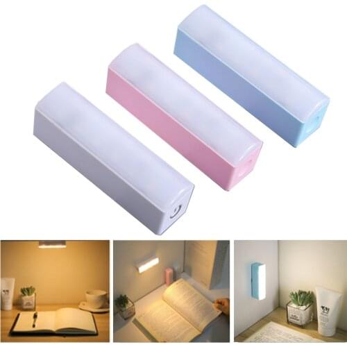 Mini Portable LED Lamp Rechargeable Magnetic Light Long Endurance Night Lights For Dormitory Toilet Desk Stairs Bedroom Home