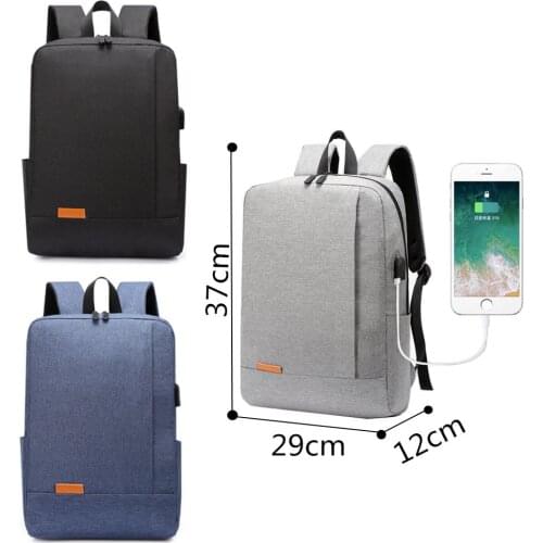 Backpack casual backpack men and women USB student schoolbag 37*29*12cm