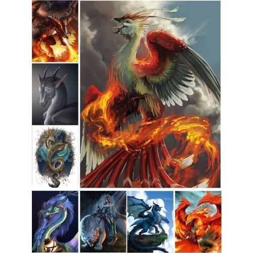 Nirvana of Phoenix Diy 5D Diamond Paintings Full Square and Round Embroidery Mosaic Cross Kit Wall Art Handmade Home Decor Gifts