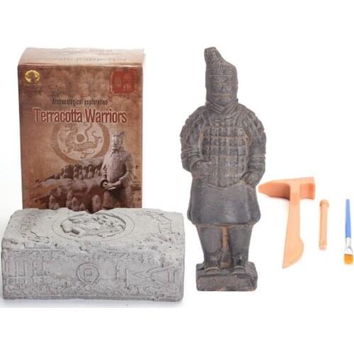 DIY Terracotta Warriors Set Archaeological Excavation Fossil Dig Toy Discovery Creative STEM Education