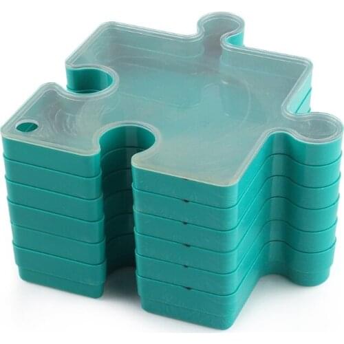 6Pack Puzzle Plate Stacking Trays for Sorting Puzzle Hold Capacity Up to 1000pcs Puzzle Room Game Jigsaw Storage Tray 69HE