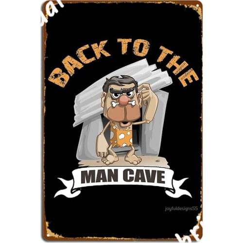 Back To The Man Cave Metal Sign Wall Decor Vintage Wall Mural Wall Tin Sign Poster